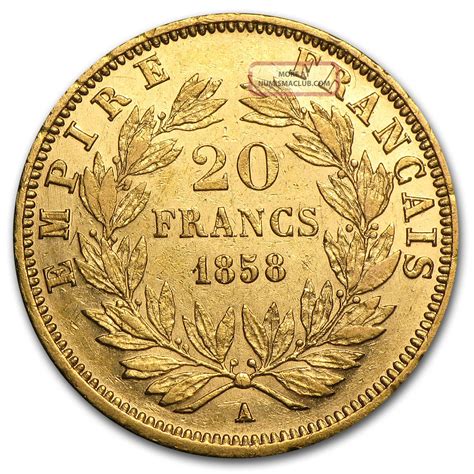 france  francs gold napoleon iii coin au