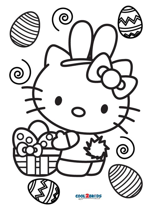 printable  kitty easter coloring pages  kids