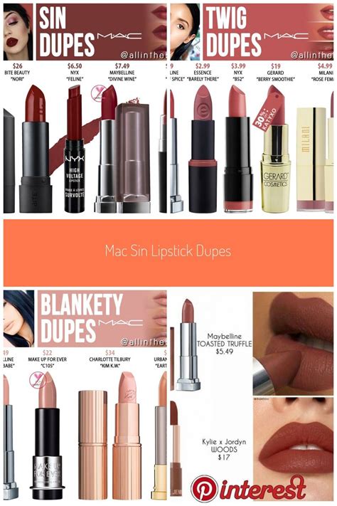 mac sin lipstick dupes lipstick dupes mac sin lipstick dupes    blush lipstick