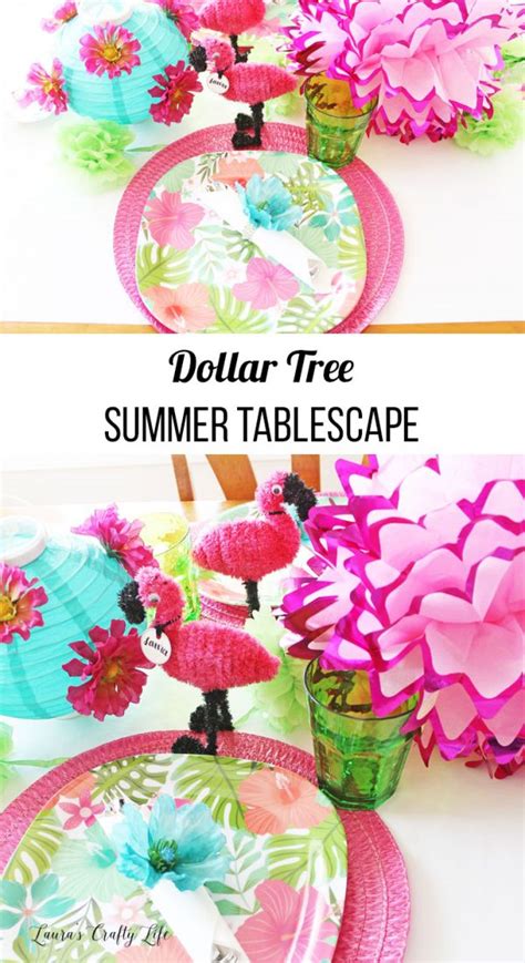 dollar tree summer tablescape