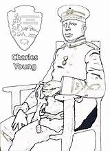 Young Coloring Buffalo Charles Soldiers Book American Spingarn Pose Outline Nps Chyo Gov Thumbnail sketch template