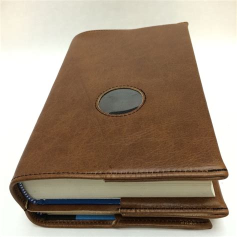 aa big book    leather book cover  chip hole