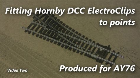 dcc series part  converting hornby points  dcc youtube