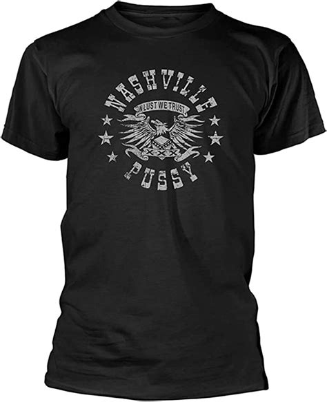 Nashville Pussy Logo Mens Short Sleeve T Shirt Casual Tops Tees Black