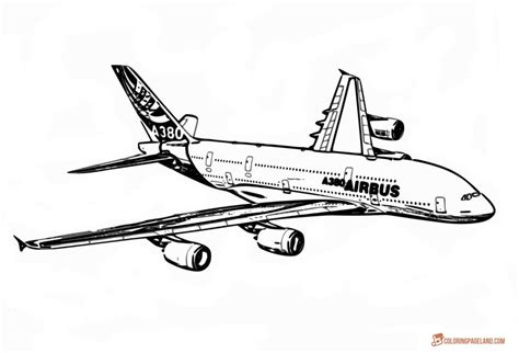 airplane coloring pages  printable bw pictures