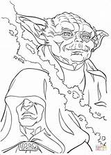 Yoda Kolorowanki Palpatine Emperor Supercoloring sketch template