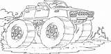 Monster Truck Coloring Pages Jet Engine Online sketch template