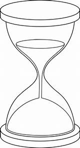 Hourglass Drawing Clip Line Clock Tattoo Sand Coloring Pages Drawings Broken Ampulheta Hour Sanduhr Colorir Para Template Time Outline Glass sketch template