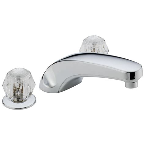 shop delta classic chrome  handle adjustable deck mount bathtub faucet  lowescom