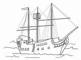 Pirate Ship Coloring Pages Color Ships sketch template