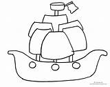 Ship Pirate Boat Kids Coloring Pages Outline Simple Drawing Printable Lego Friends Draw Sailboat Clipartmag Getdrawings sketch template