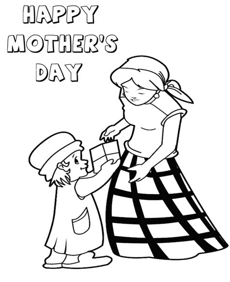 hug mom coloring pages