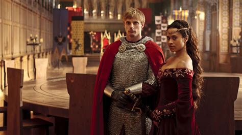 bbc one king arthur pendragon and queen guinevere