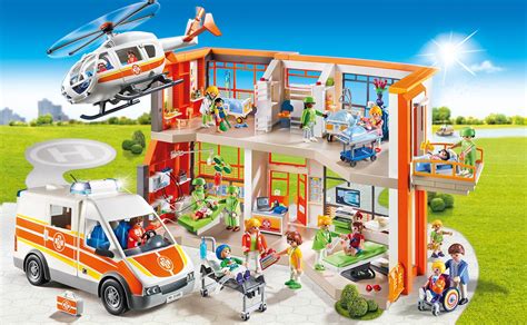 playmobil  city life emergency medical helicopter  spinning rotor blades amazoncouk