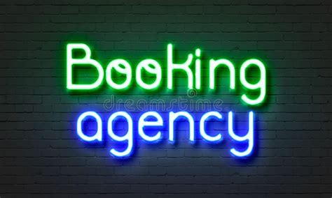 booking sign neon stock   royalty  stock   dreamstime