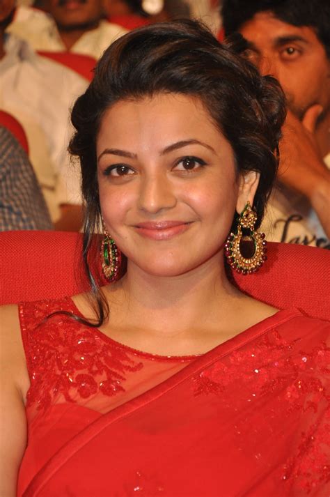 kajal agarwal hot looks in beautiful red dress tollywood boost