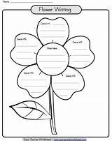 Writing Flower Graphic Organizer Paragraph Printable Template Worksheets Reading Organizers Teacher Super Idea Main Students Grade Help Flowers Their Tree sketch template