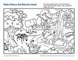 Hidden Animals God Made Bible Activities Children Creation Kids Animal Activity Sunday School Coloring Story Biblical Printable Preschool Pages Puzzles sketch template