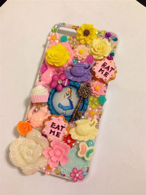 alice theme bling cell phone case manualidades
