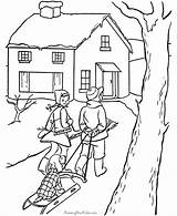 Kids House Coloring Popular Pages Houses sketch template