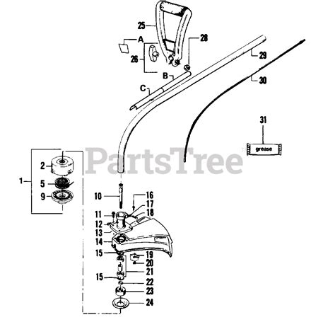 weed eater   weed eater string trimmer cutting head assembly parts lookup  diagrams