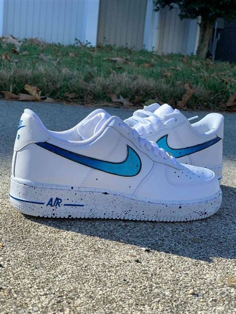 nike air force  custom blue splash nike shoes air force nike air shoes air force  shoes