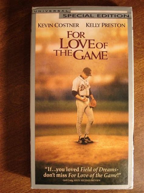 for love of the game vhs video tape movie film baseball