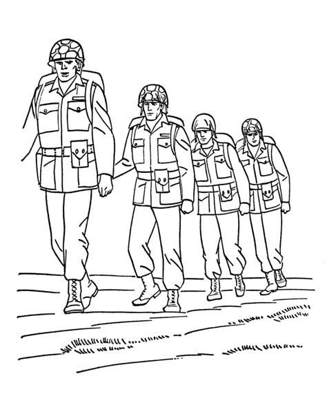 bluebonkers armed forces day coloring page sheets marines   hike
