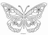Butterfly Coloring Pages Morpho Wings Monarch Blue Easy Cut Getcolorings Printable Spring Color Template Butterflies sketch template