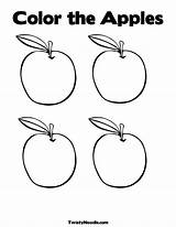 Coloring Apfel ähnliche sketch template