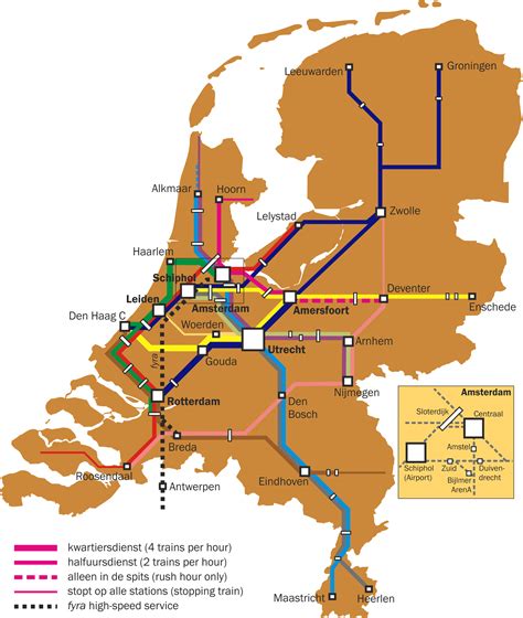 spoorkaart nederland wayfinding signage railroad history rapid transit corporate identity
