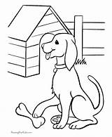Coloring Pages Printable Dog Dogs Animal Animals Puppies Print sketch template