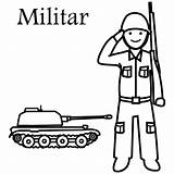 Militar Militares Soldados Soldado Profesiones Infantiles Pinto Ejército Rosana Gomez sketch template