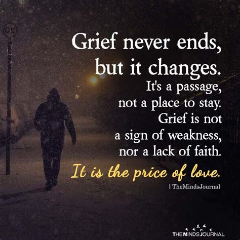 Grief Never Ends Five Stages Of Grief Bereavement Quotes Grieving