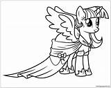 Twilight Pony Little Princess Pages Sparkle Coloring sketch template