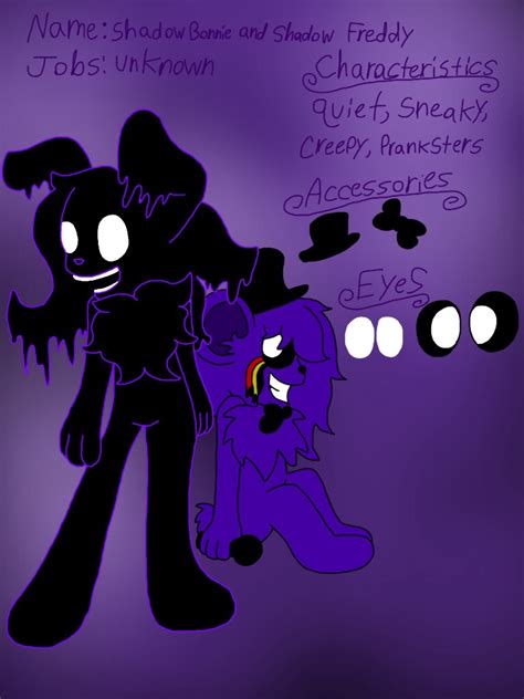 Shadow Freddy And Shadow Bonnie Chao Ref By Shinysmeargle