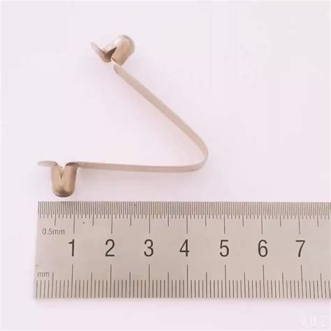 Custom V Shape Small Flat Spring Stainless Steel Metal Button Clip