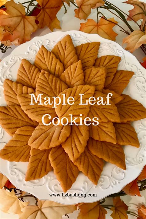 tender crisp maple leaf shaped cookies liz bushong