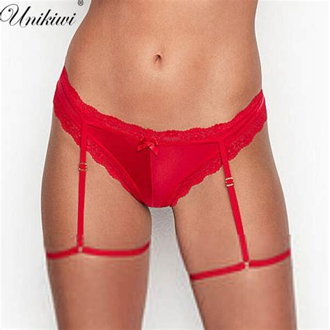 unikiwi women s soft hollow out garter belts panties low rise garters