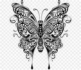 Mandala Butterfly Clipart Transparent Webstockreview sketch template