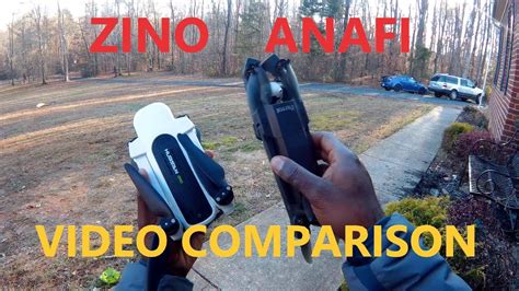 hubsan zino hs review  video test  parrot anafi youtube