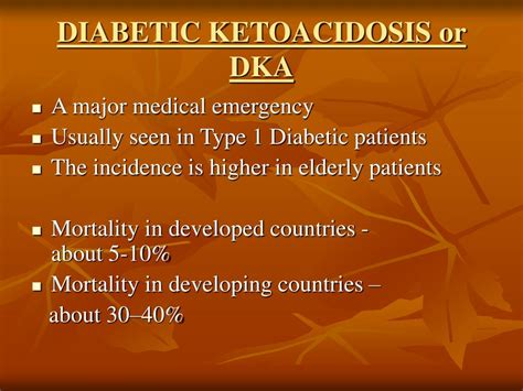 Ppt Diabetic Ketoacidosis Powerpoint Presentation Free Download Id