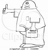 Lineart Hitchhiking Holding Gas Illustration Man Djart Royalty Clipart Vector sketch template