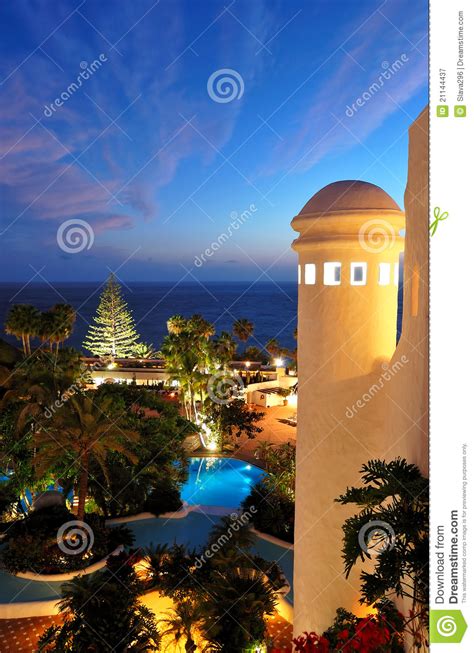 sunset  beach  luxury hotel stock image image  canary chair