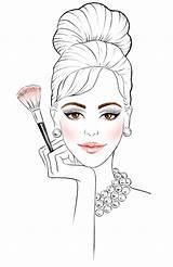Drawing Makeup Beauty Illustration Sketches Drawings Maquiagem Desenho Sketch Face Artist Musely Hair Diys Inspiration Choose Board sketch template