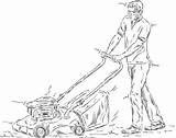 Mowing Mower sketch template