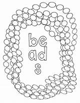 Coloring Beads Bracelet Pages sketch template