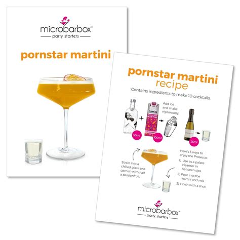 Pornstar Martini Party Starter Cocktail Kit Microbarbox Cocktail