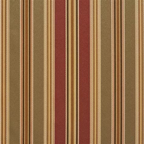 beige red  coral stripe damask  silk upholstery fabric