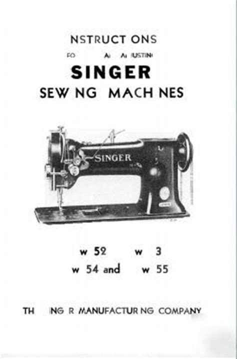 singer   industrial sewing machine manual